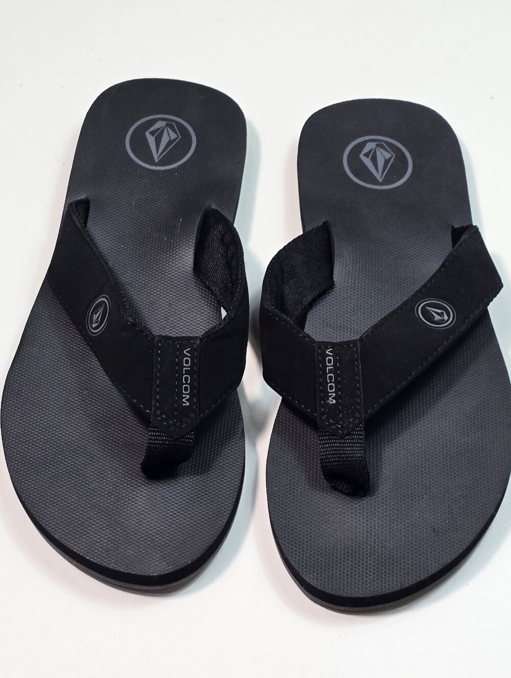 Volcom Black Men's Logo Thong Sandals